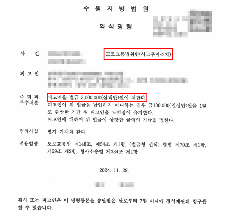 음주 전력 있는 사고후미조치, 집행유예·실형 없이 벌금형으로 마무리한 사례 — 음주운전 전문 변호사의 실전 변론
