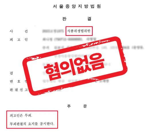 블루투스 스피커 설치했다가 식품위생법 위반으로 기소된 음식점 사장, 무죄로 끝낸 방법 — 형사 전문 변호사의 실전 변론